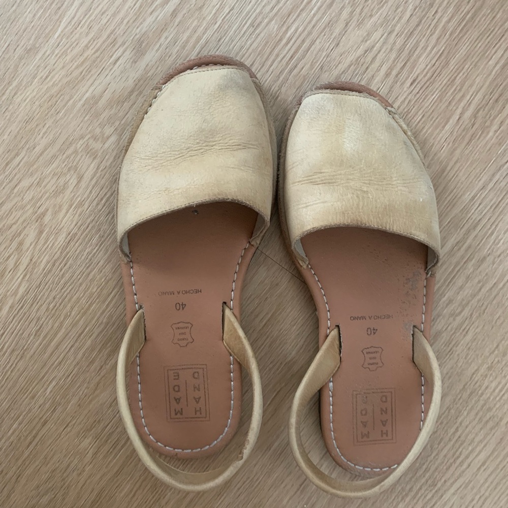 Tan Leather Menorquina Sandals